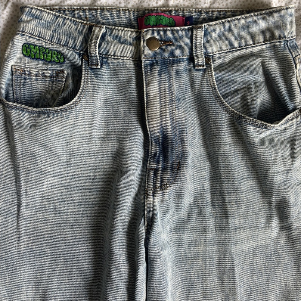 Empyre Blue Relaxed Jeans with Vintage Stonewashed Look